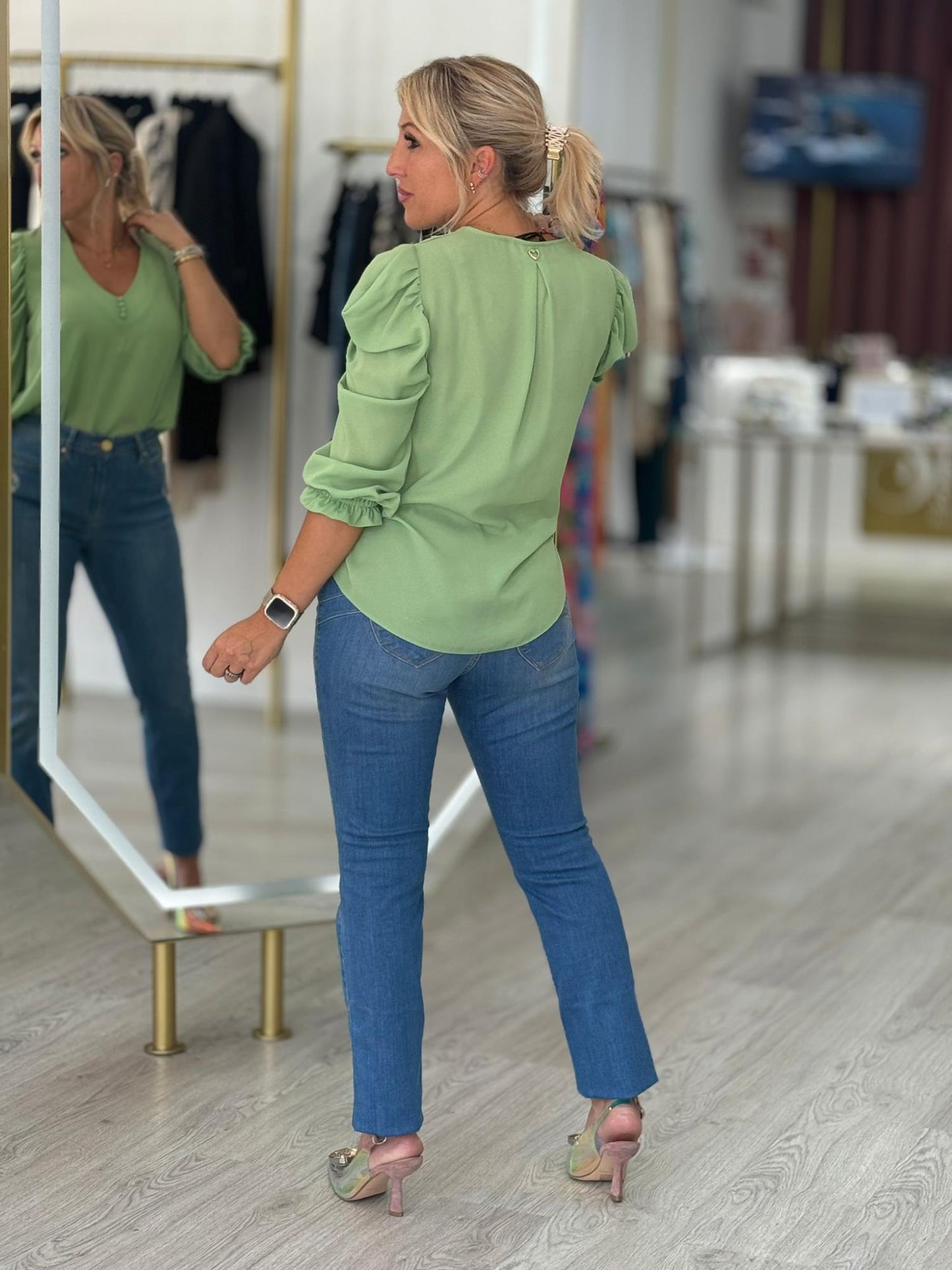 Calça de ganga slim
