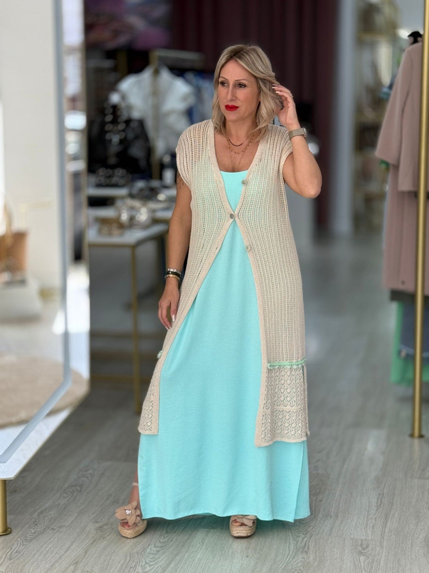 Coordenado Vestido e Colete