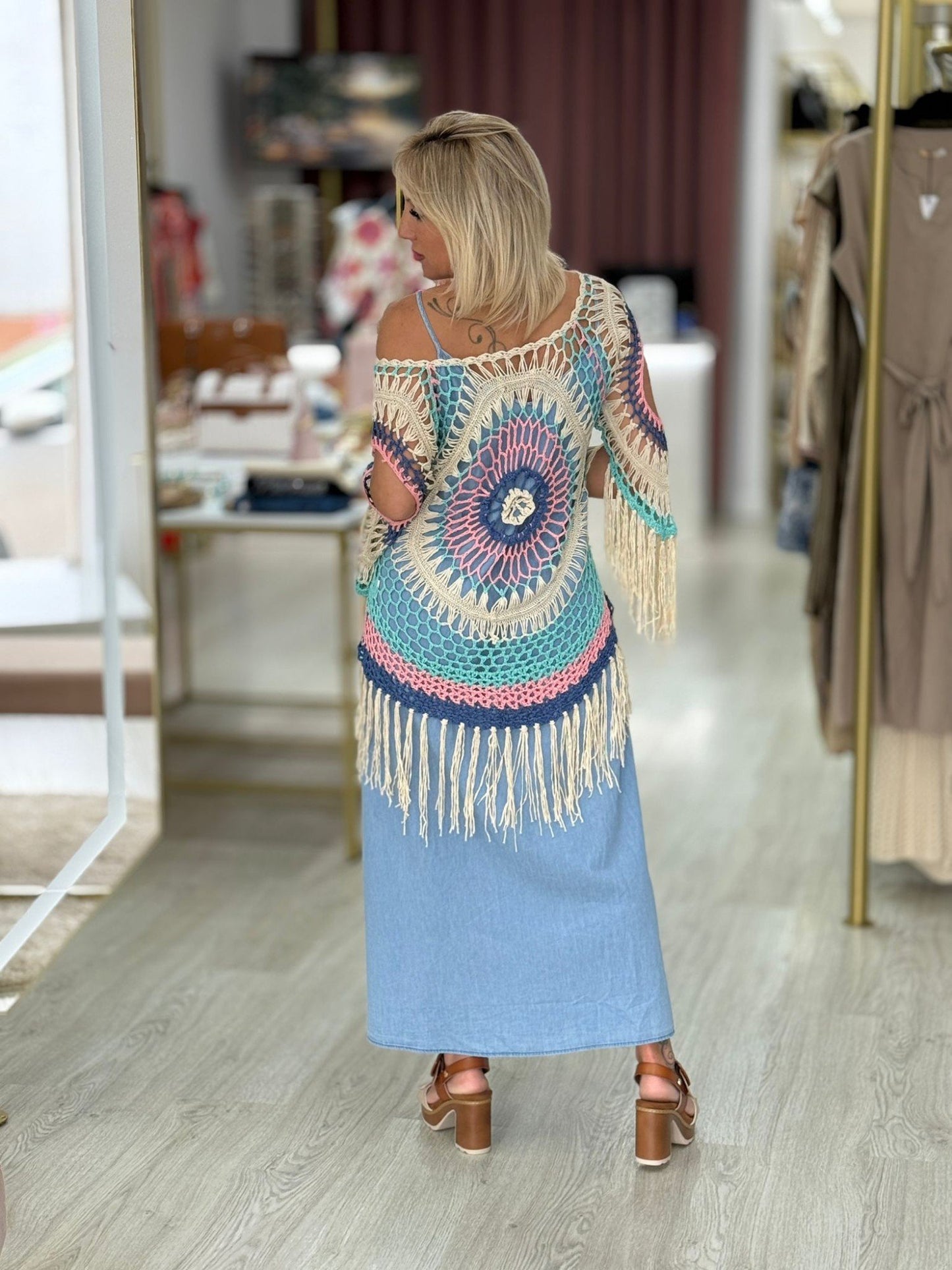 Coordenado vestido e camisola