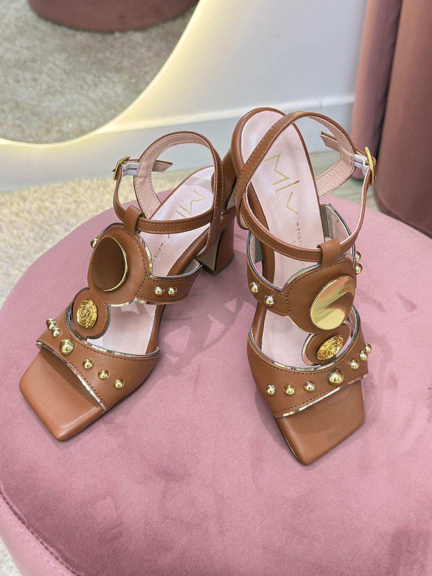 Sandália camel