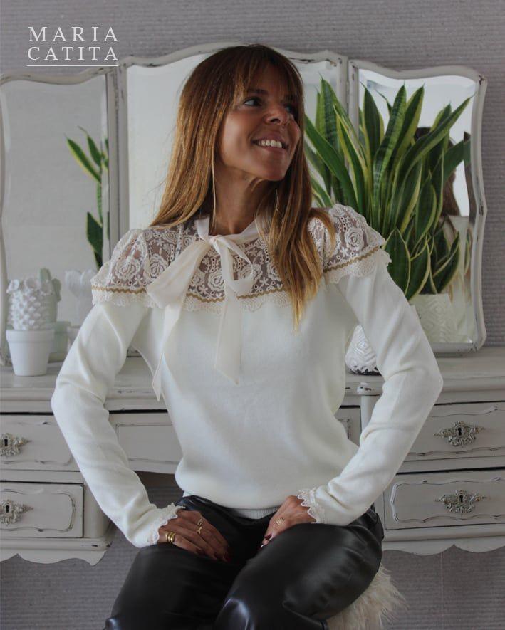 Camisola com renda