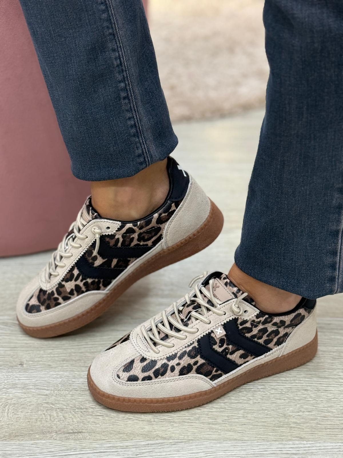 Ténis bege - animal print