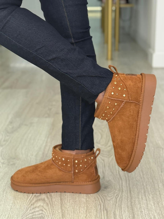 Botas camurça camel