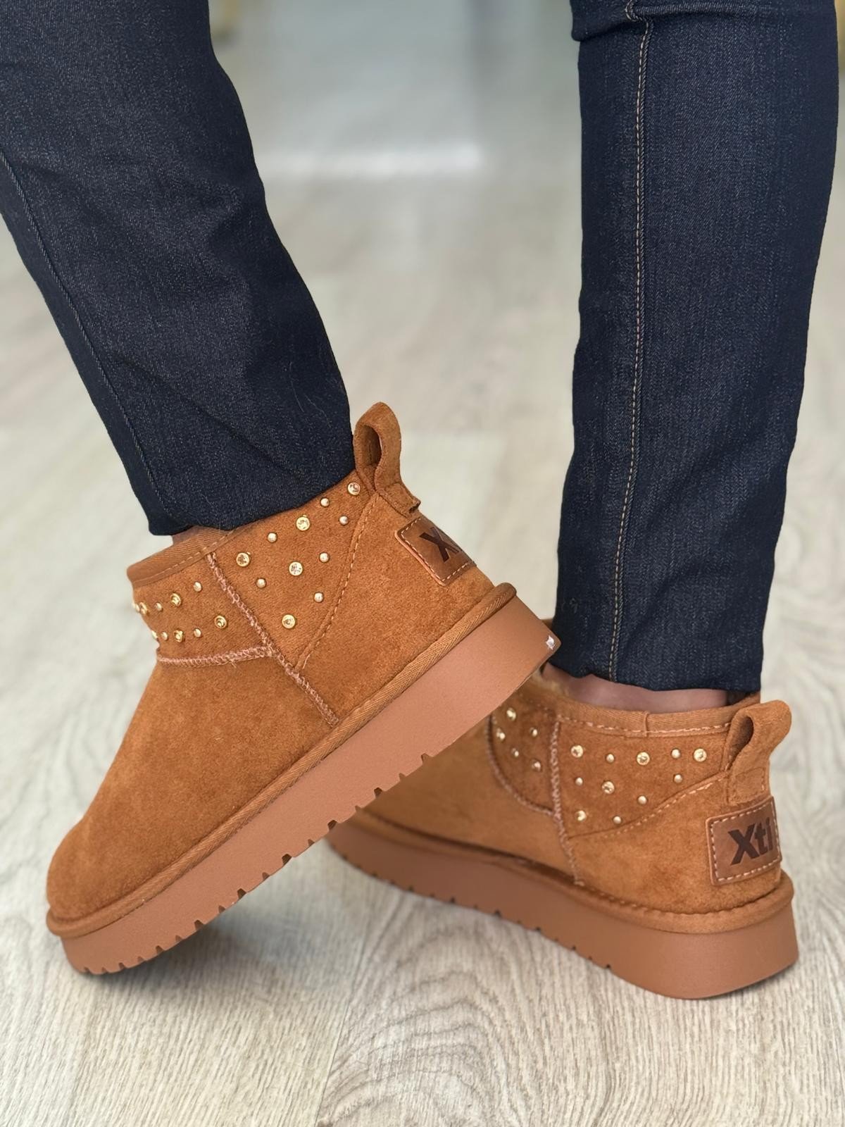 Botas camurça camel