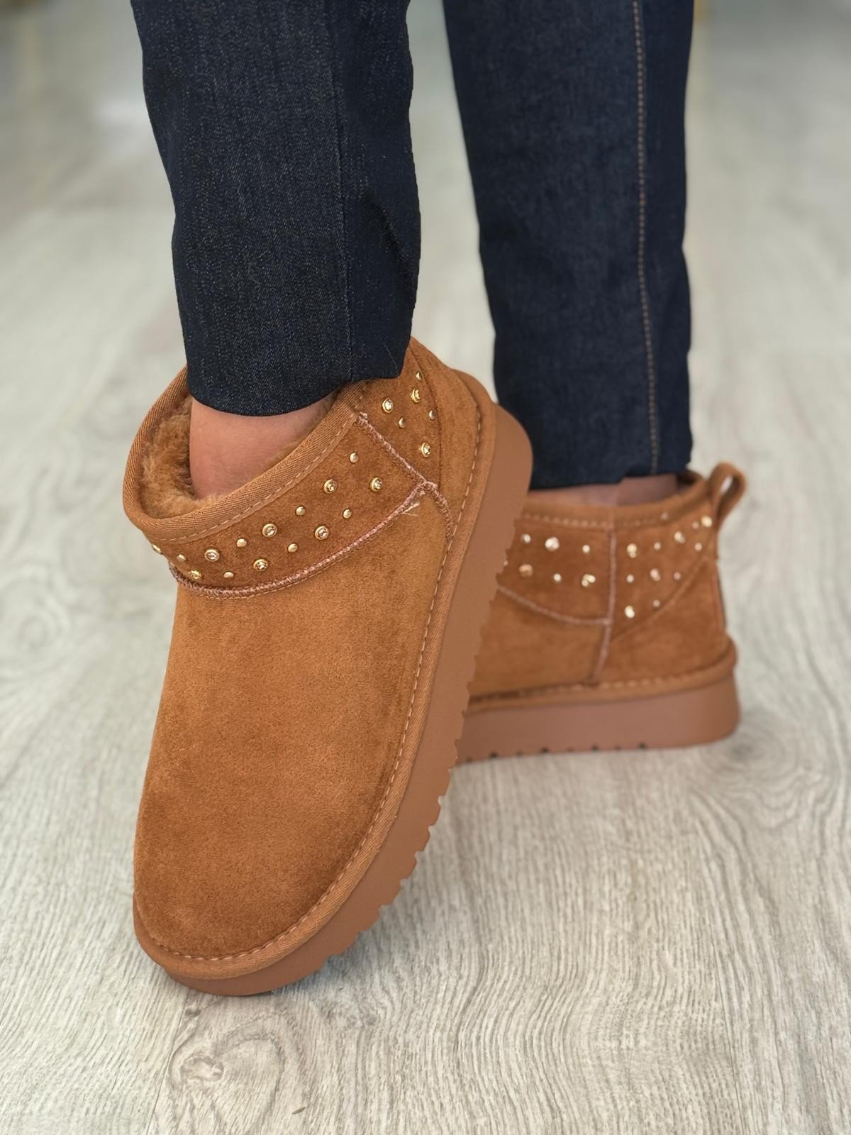 Botas camurça camel