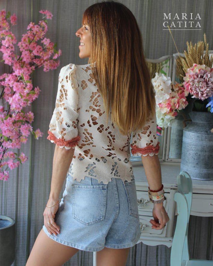 Blusa rendada