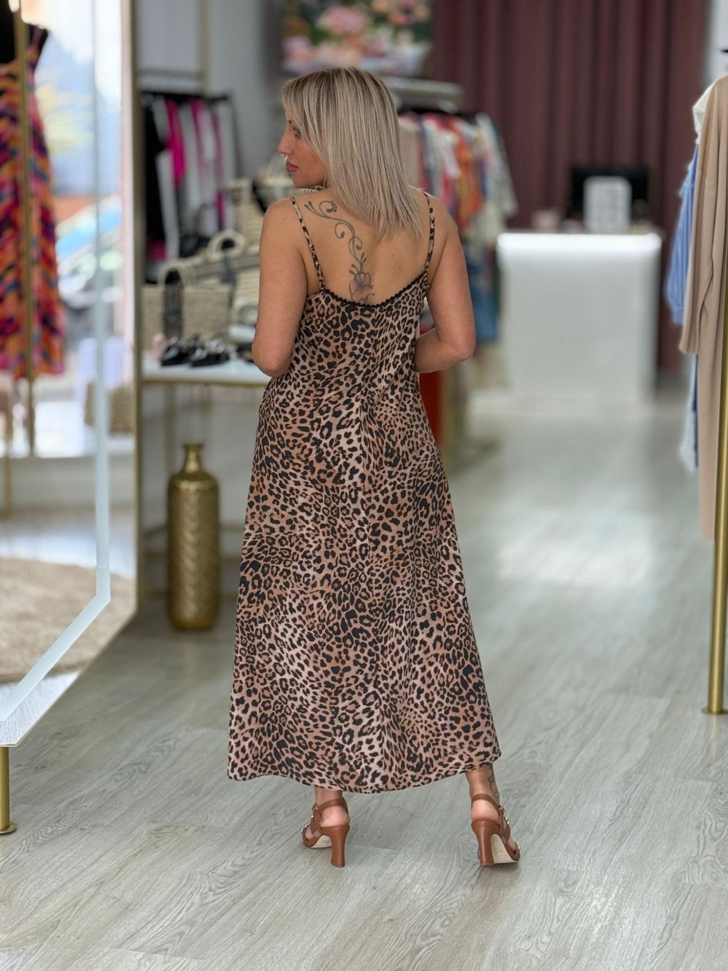 Vestido animal print