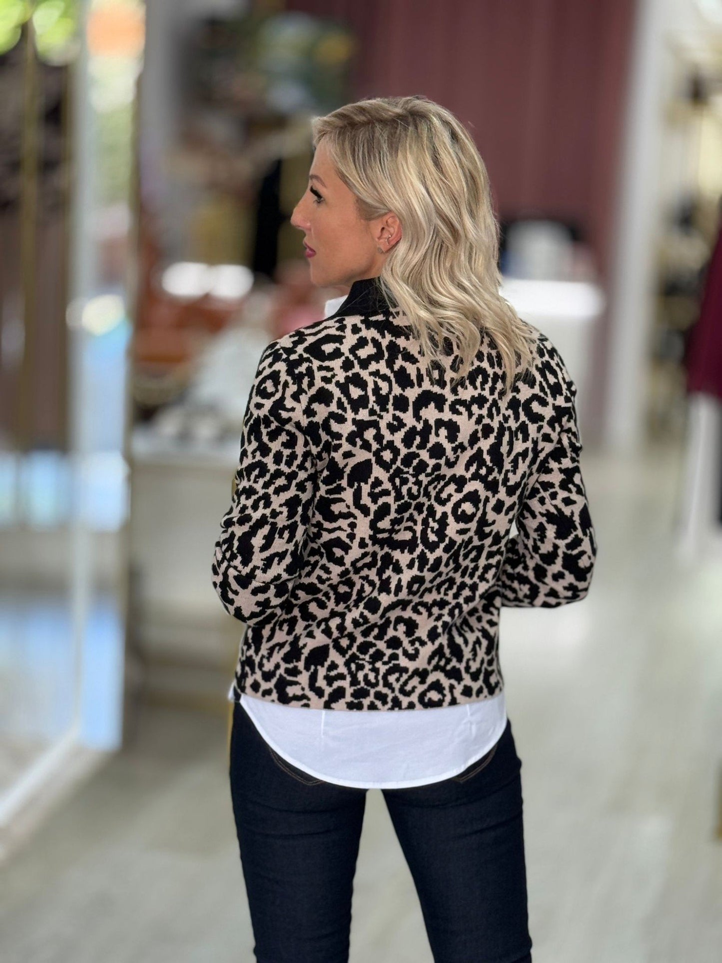 Casaco animal print
