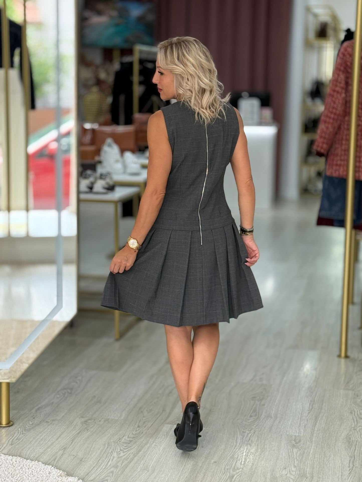 Vestido em tweed