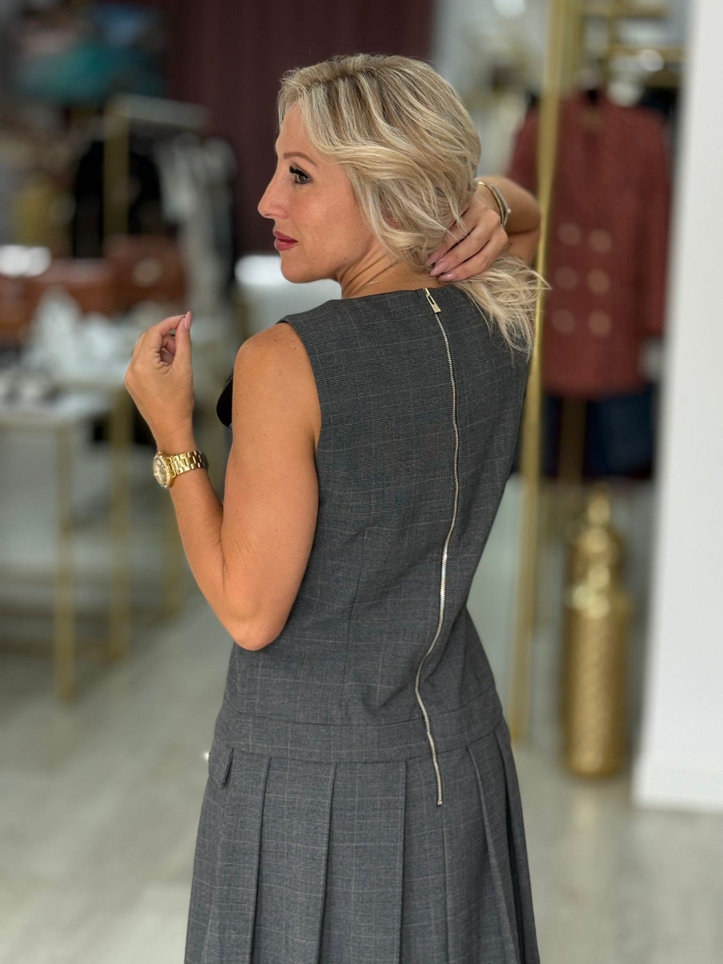 Vestido em tweed
