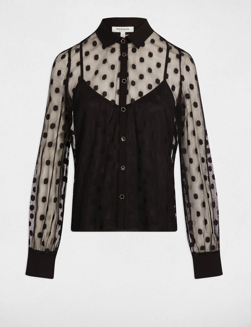 Camisa com transparência