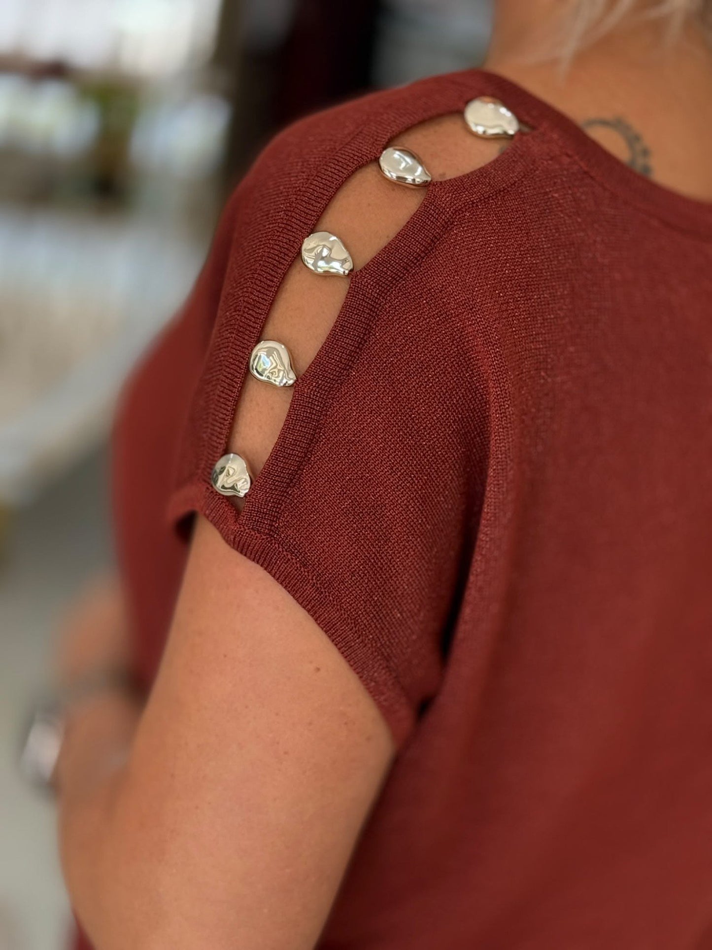 Camisola de malha oversize