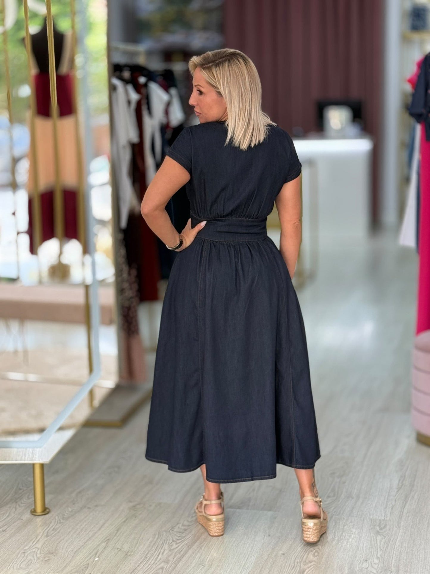Vestido de ganga