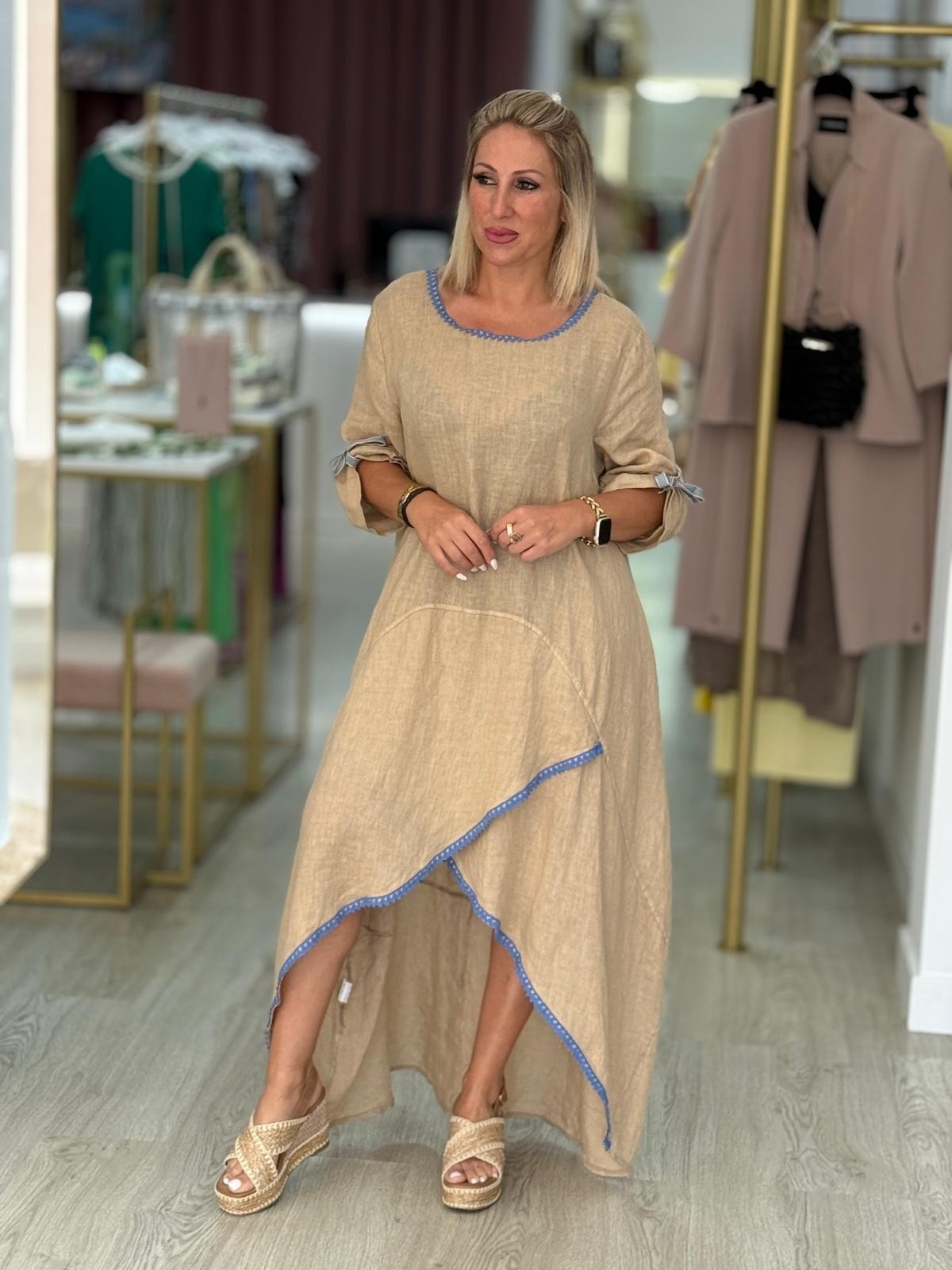 Vestido em linho