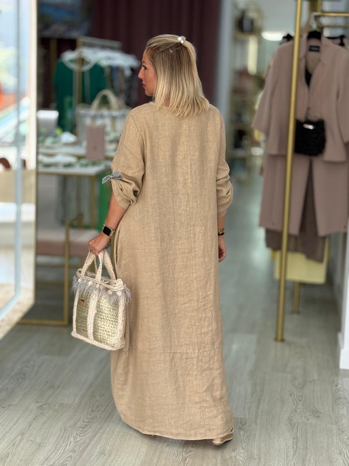 Vestido em linho