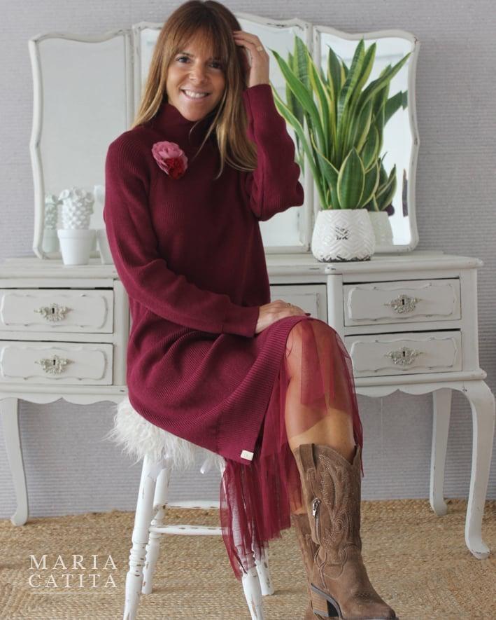 Vestido de malha