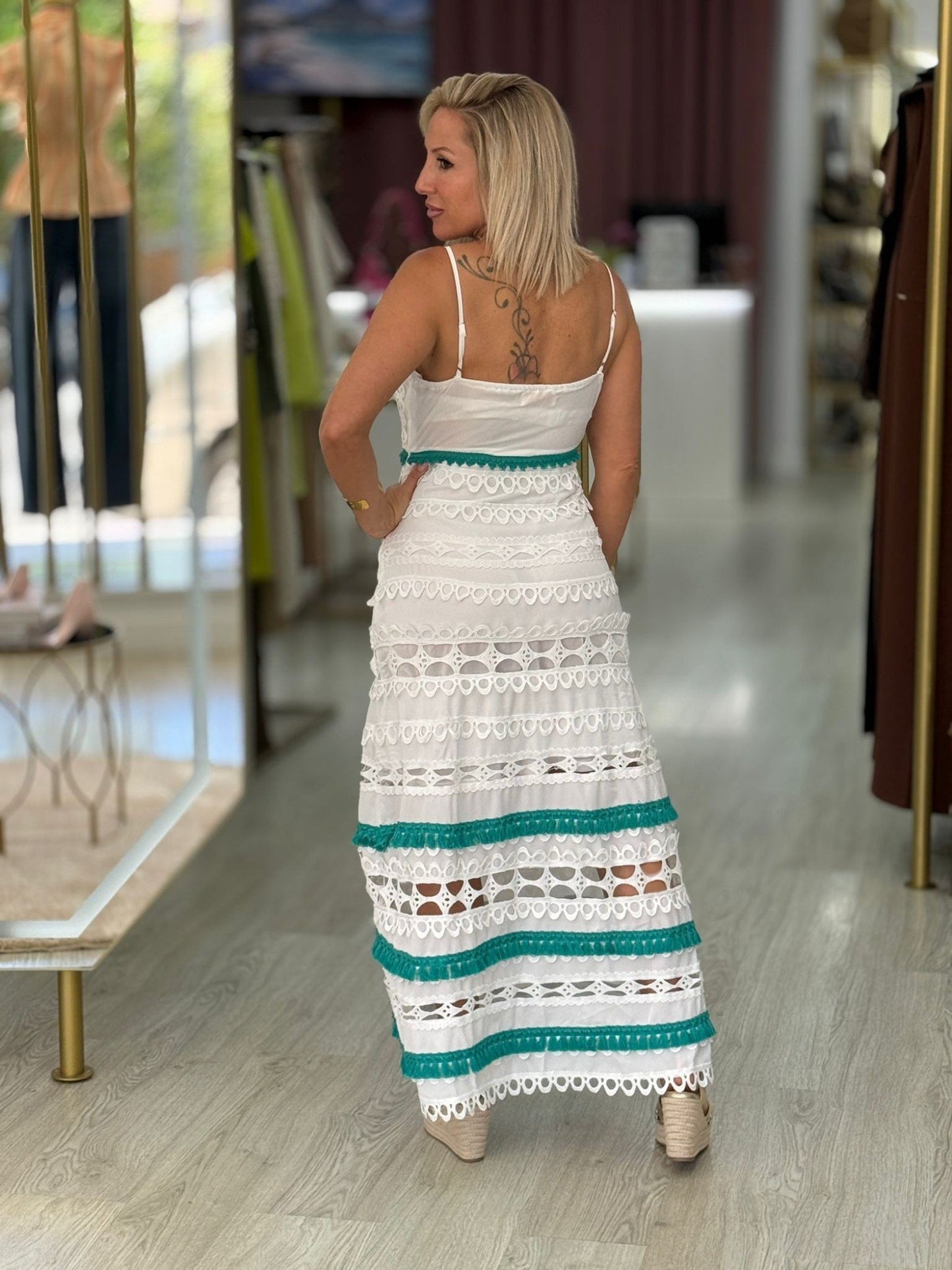Vestido com bordado