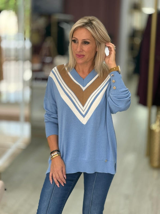 Camisola decote em v