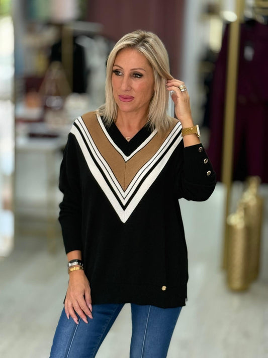 Camisola decote em v