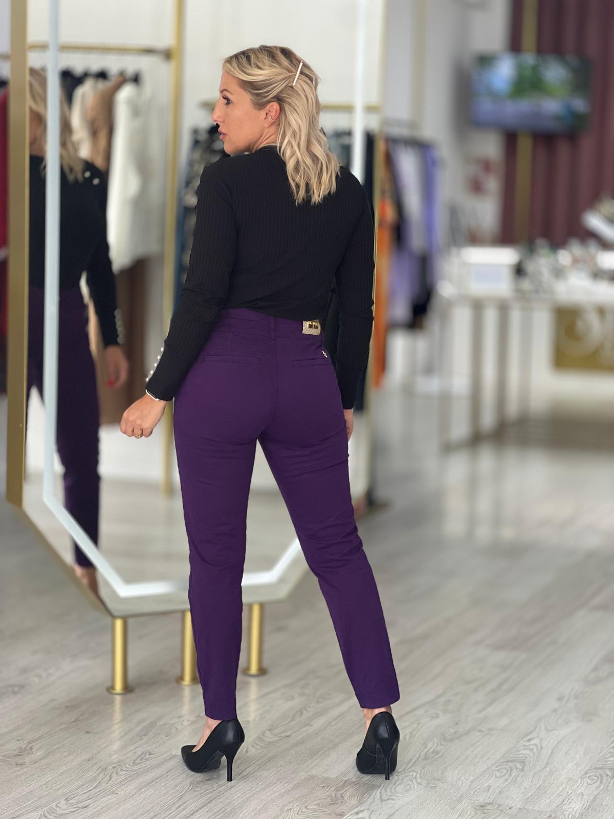 Camisola de malha canelada com pérolas