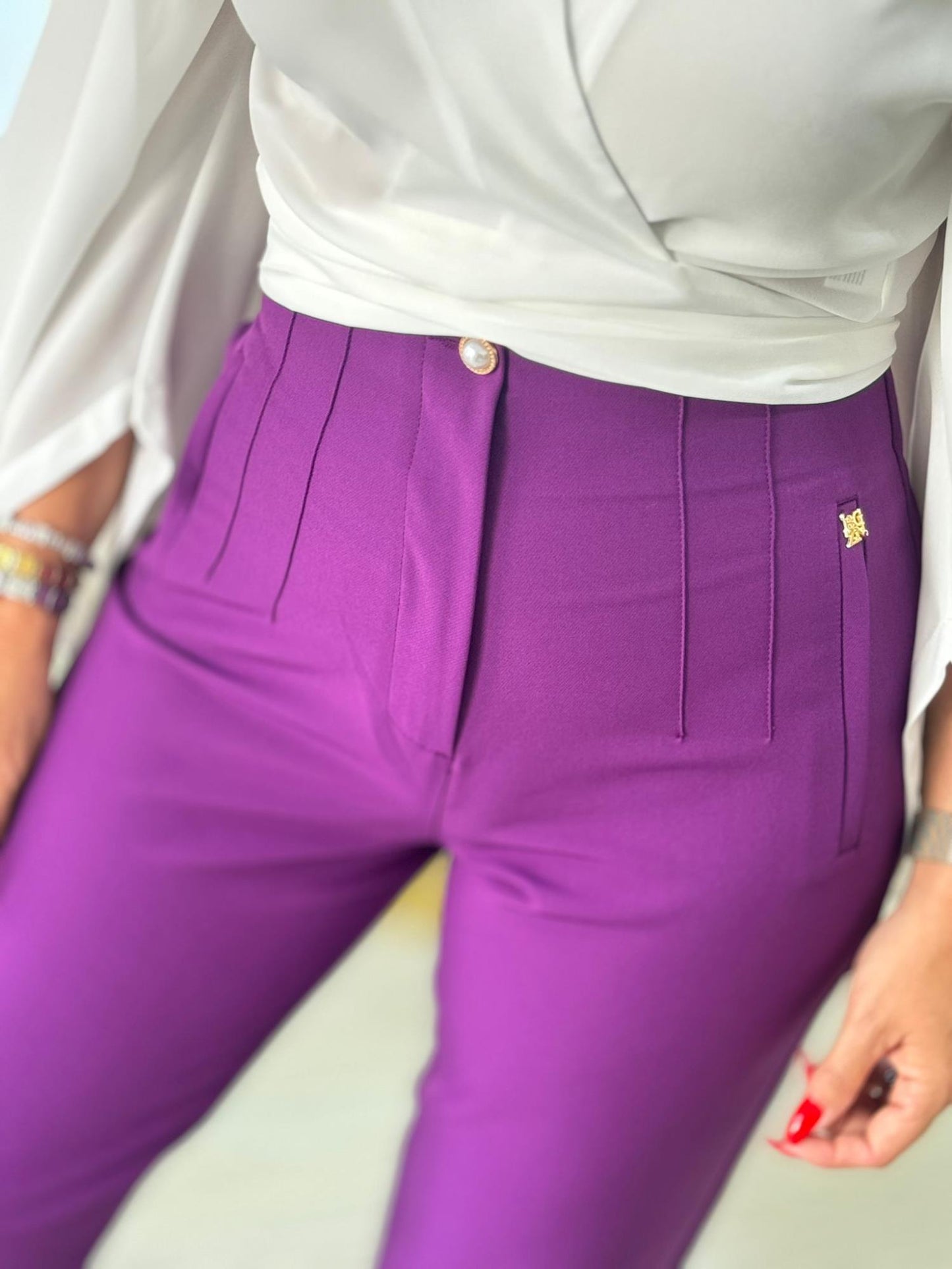 Calça clássica cintura subida (+cores)