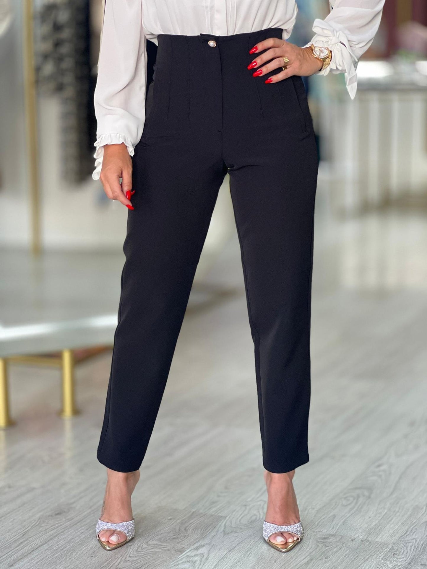Calça clássica cintura subida (+cores)