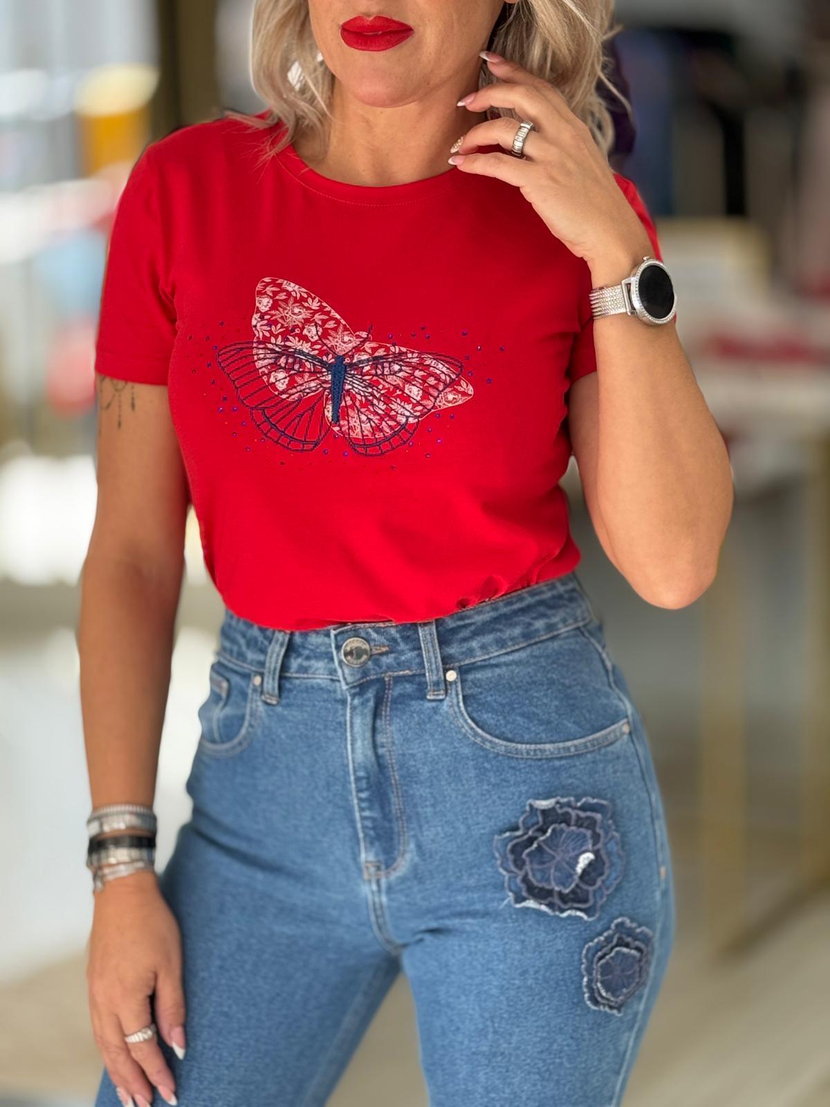 T-shirt borboleta (+ cores)