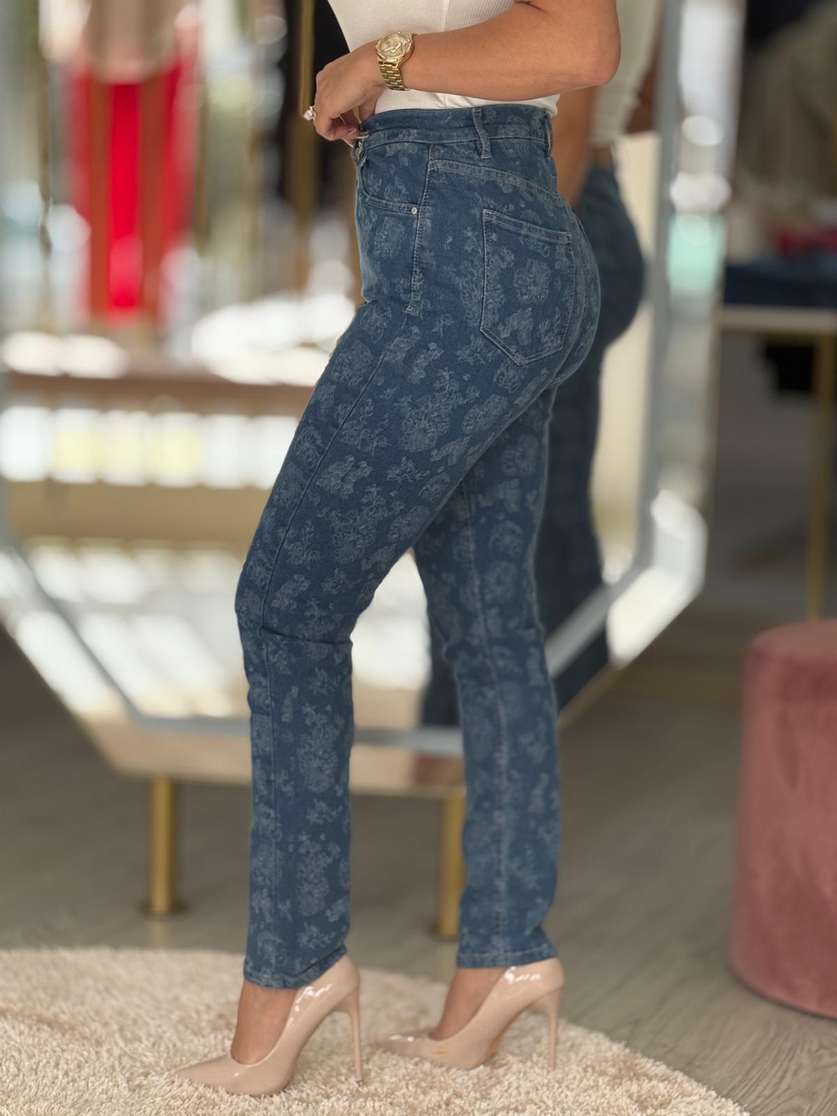 Calças de ganga Mom