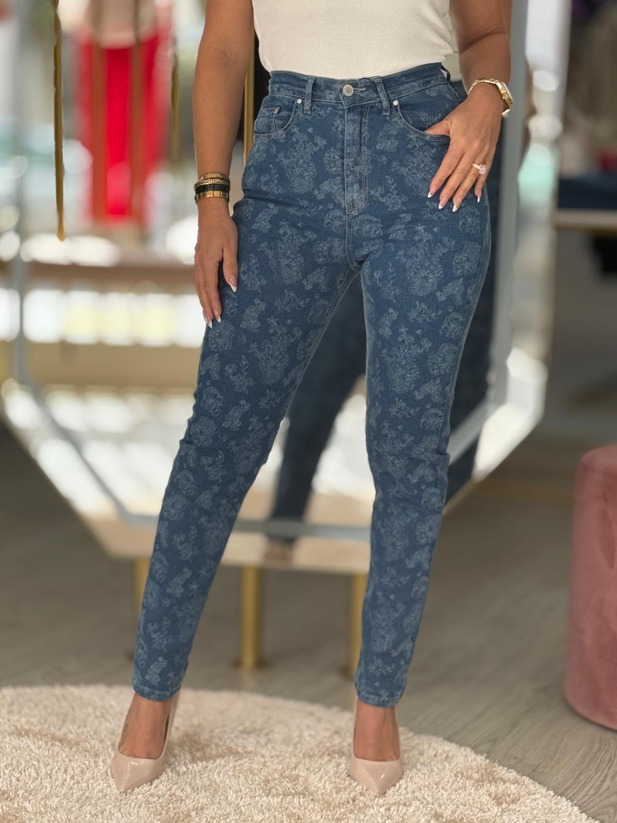 Calças de ganga Mom