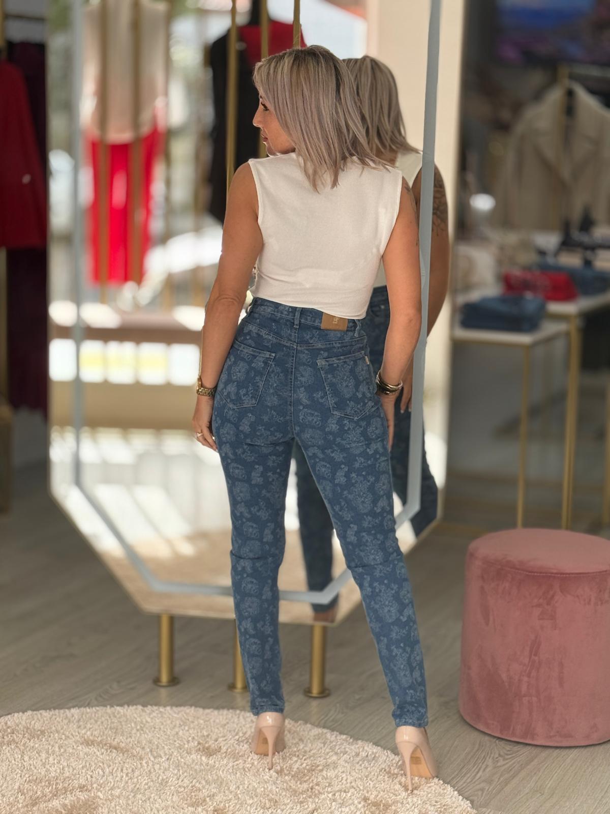 Calças de ganga Mom