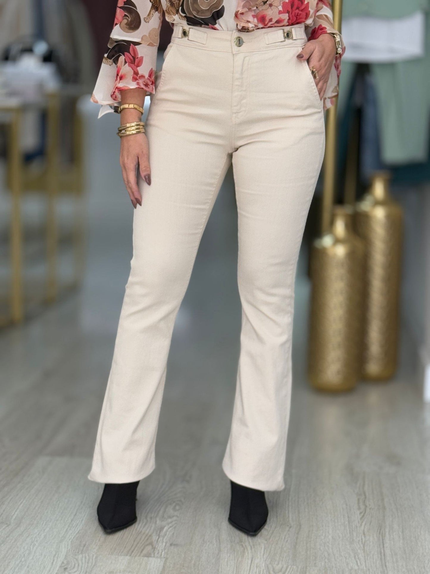 Calça de ganga bootcut