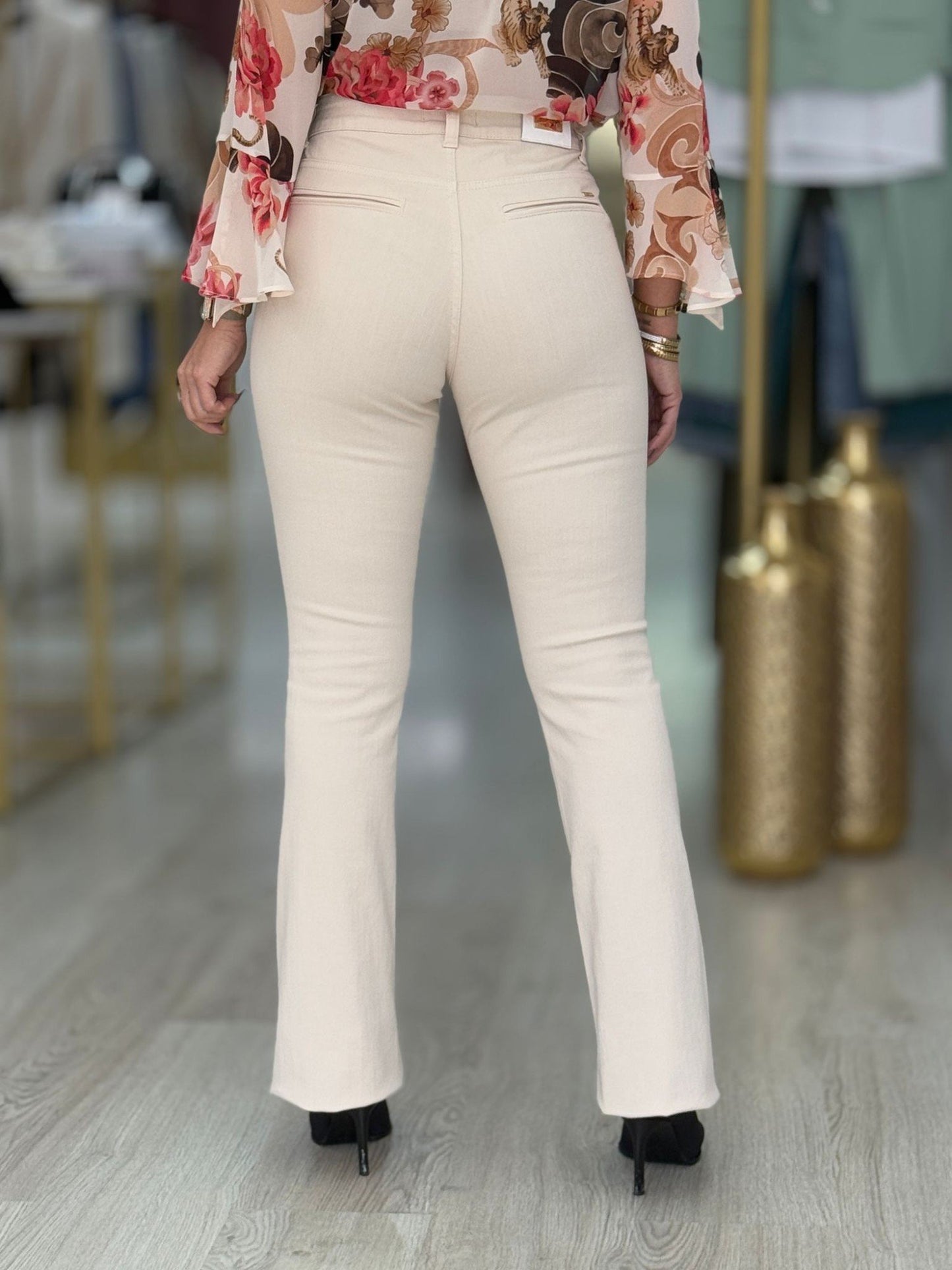 Calça de ganga bootcut