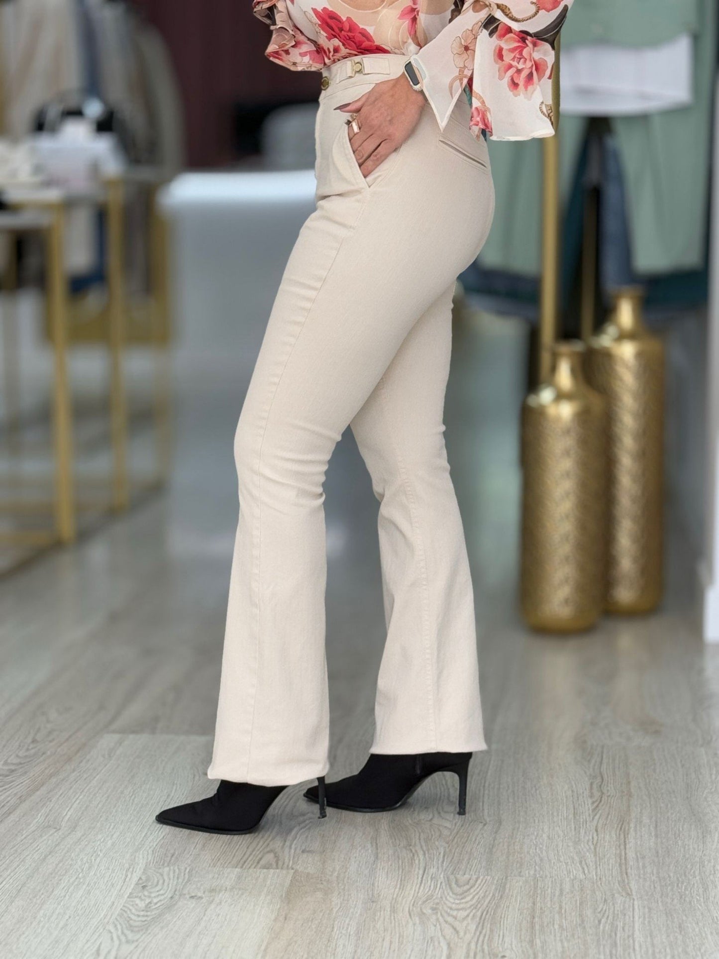 Calça de ganga bootcut