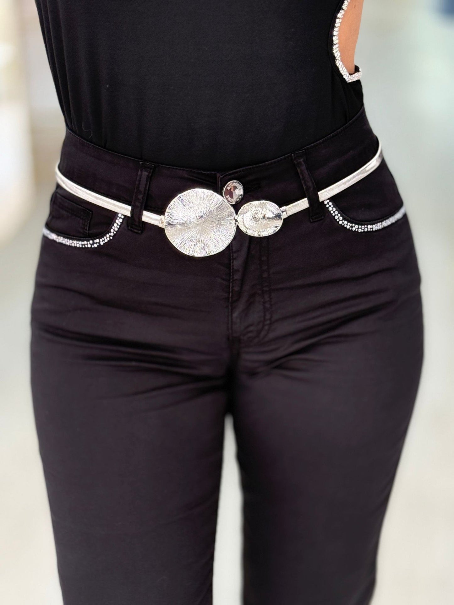 Calças com strass