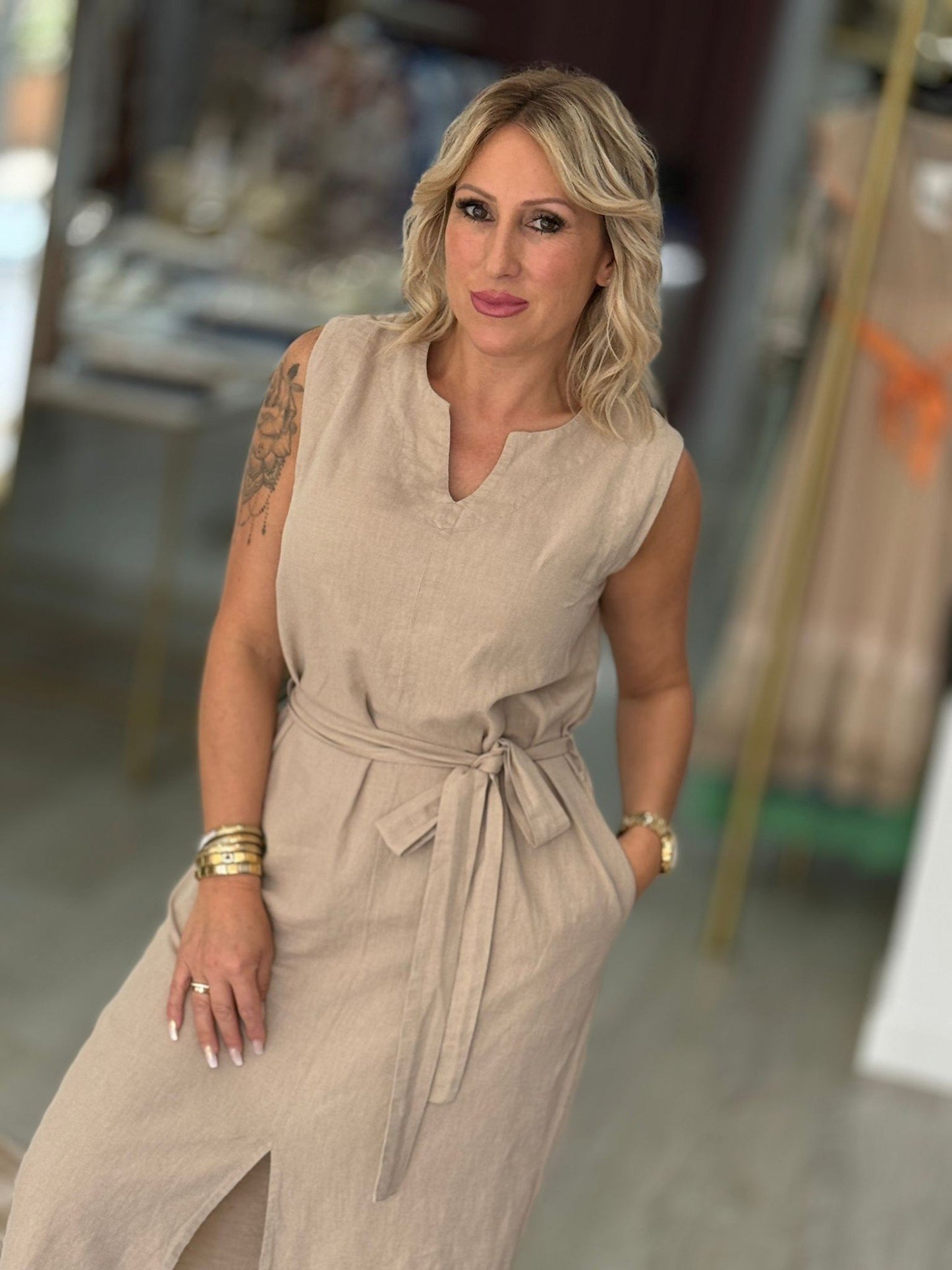 Vestido linho (+ cores)