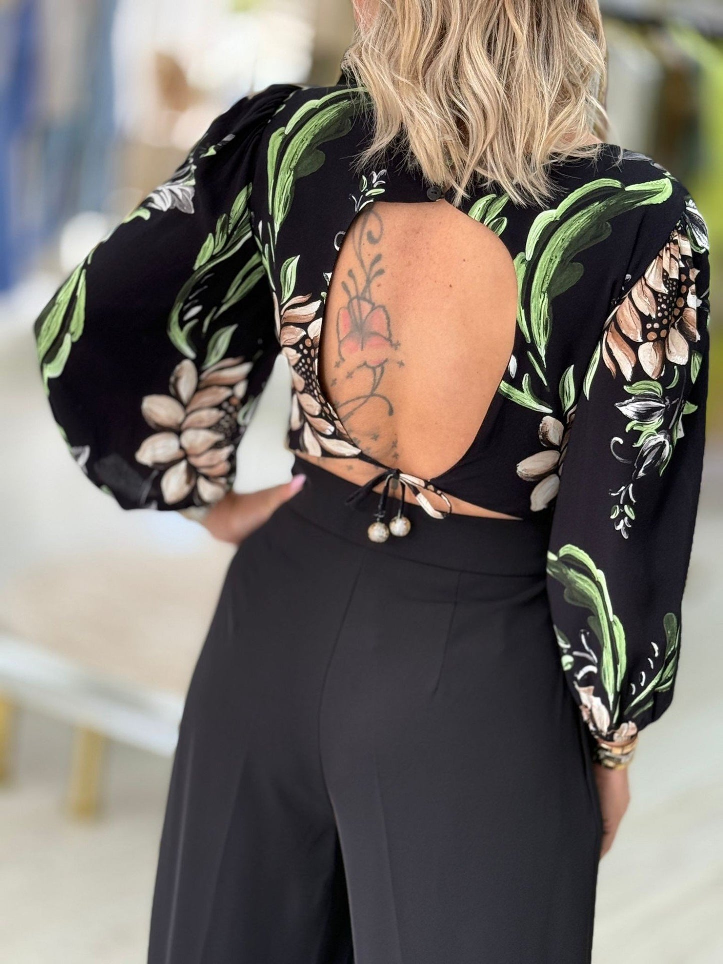 Blusa Cropped Estampada