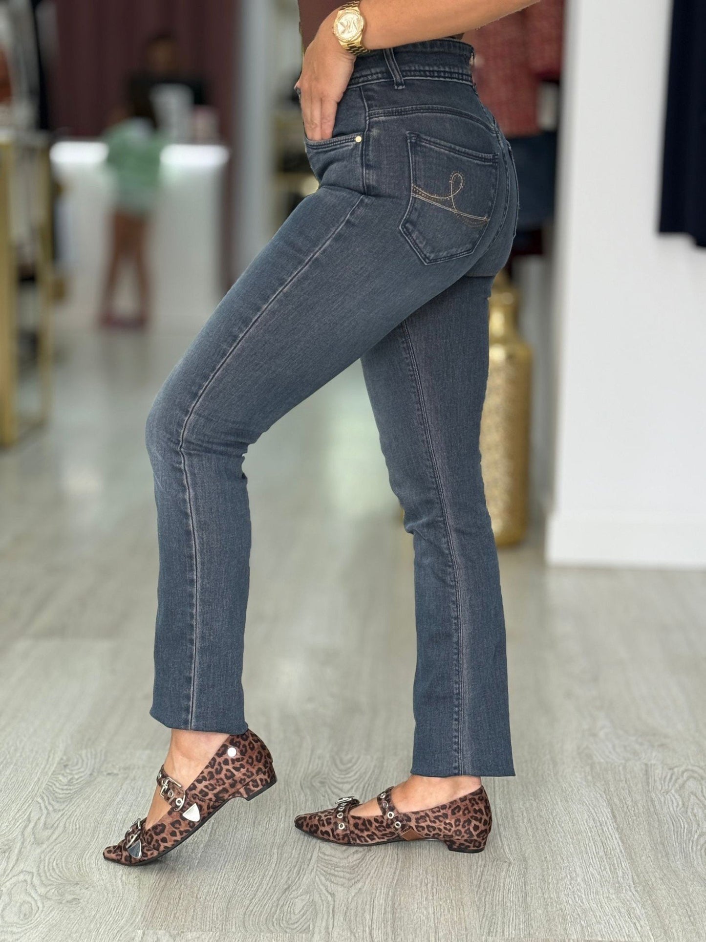 Calça de ganga regular