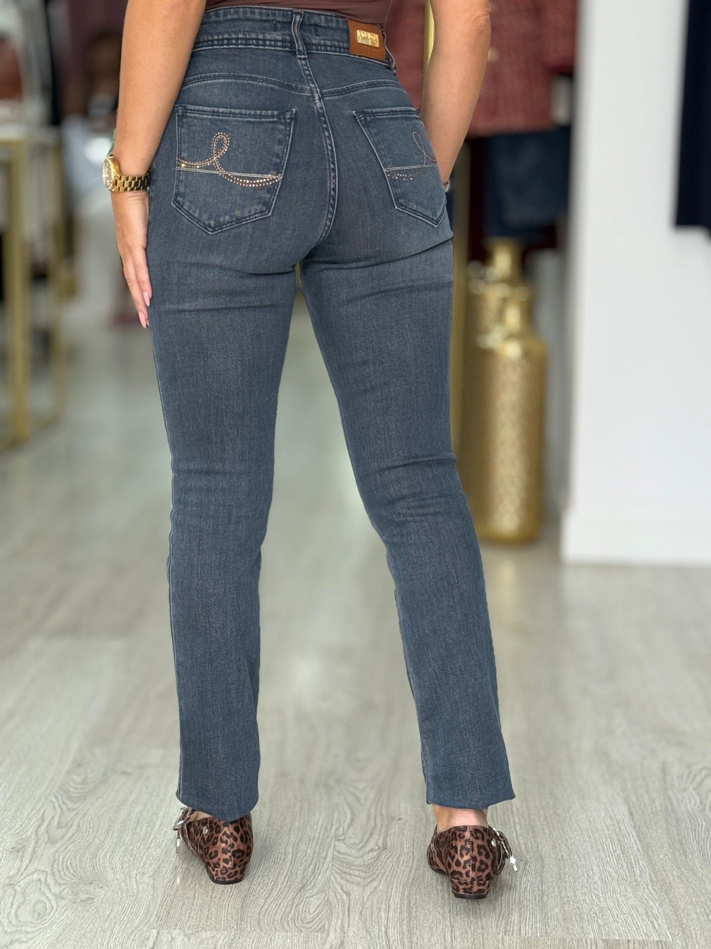 Calça de ganga regular