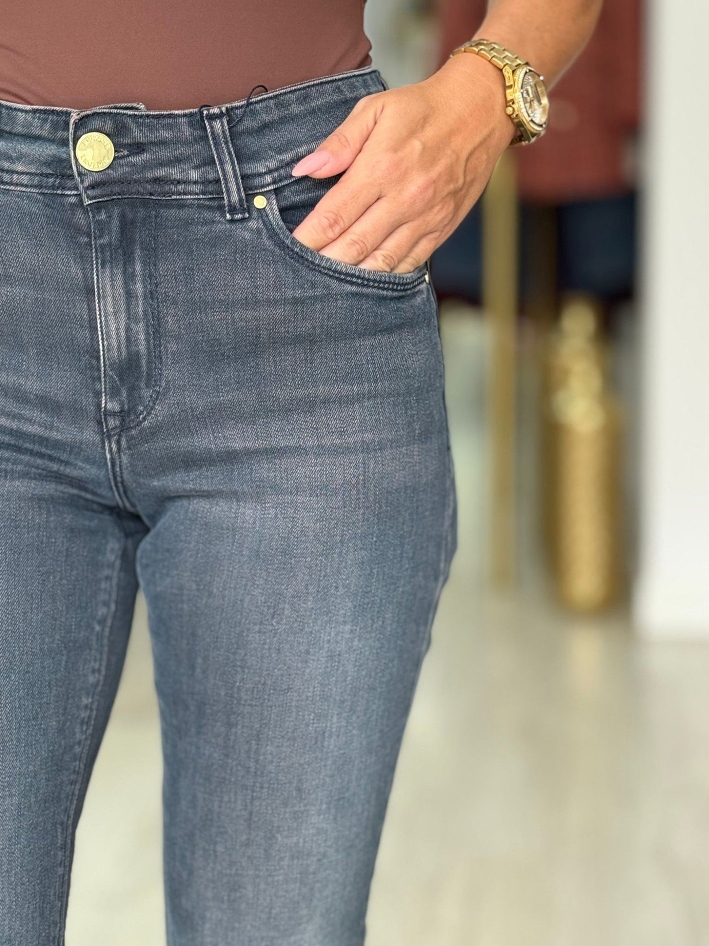Calça de ganga regular