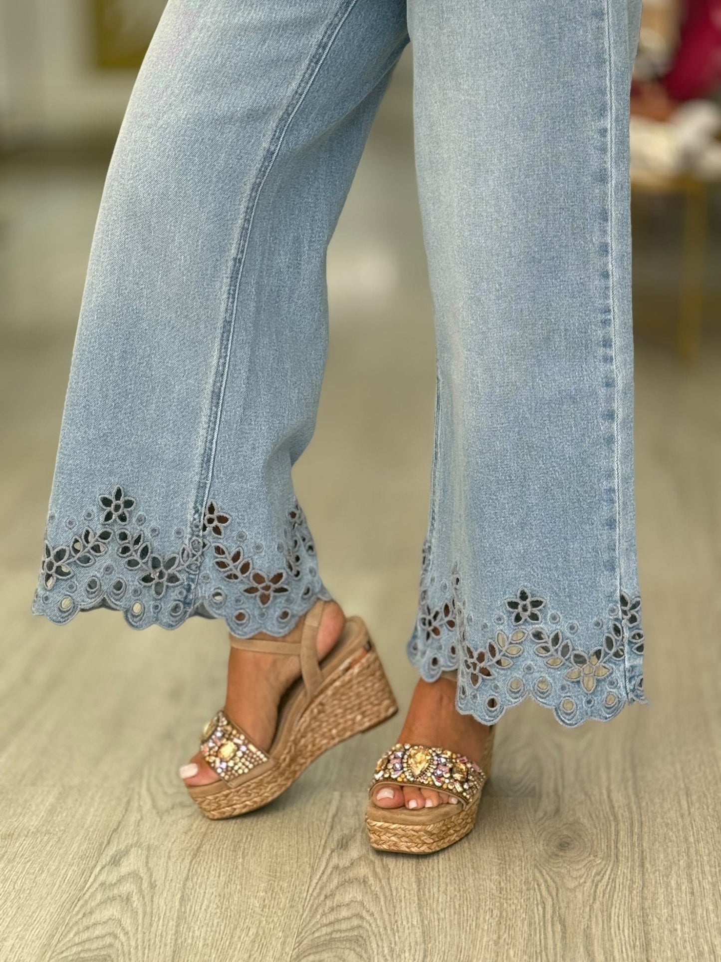 Jeans bordado