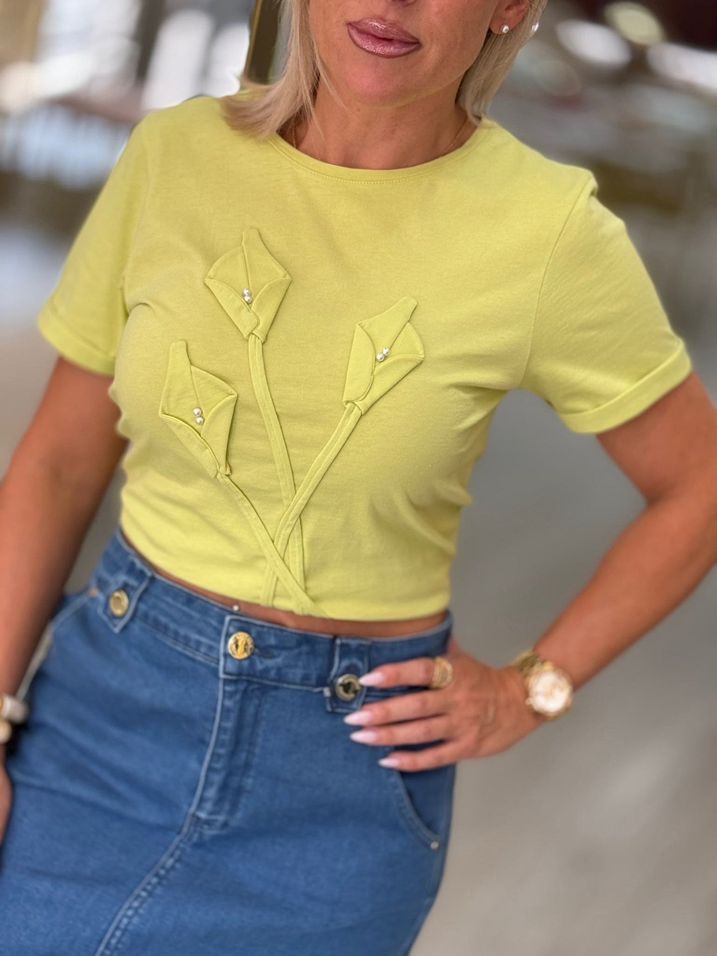 T-shirt túlipas