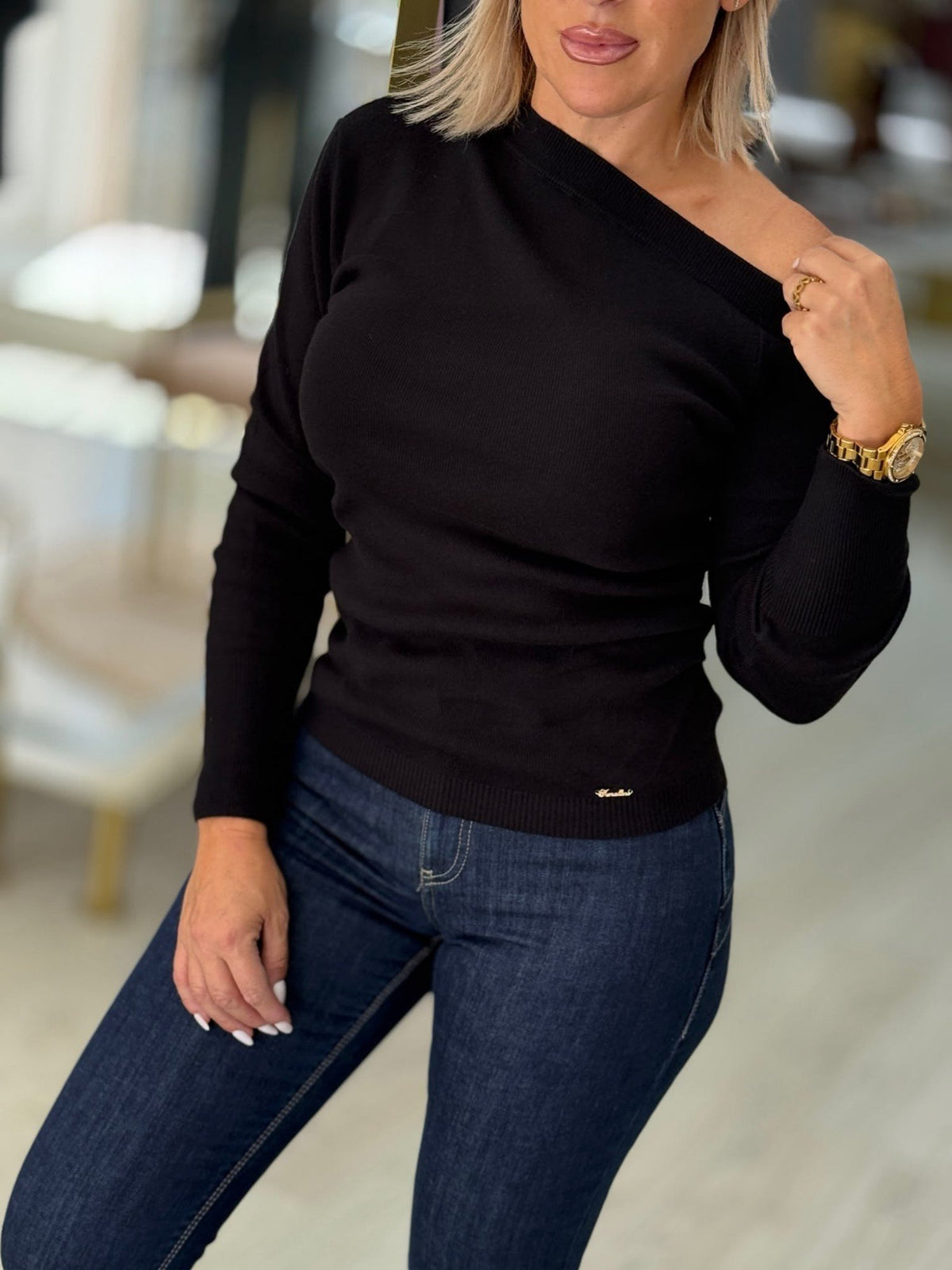 Camisola de Malha Assimétrica (+ cores)