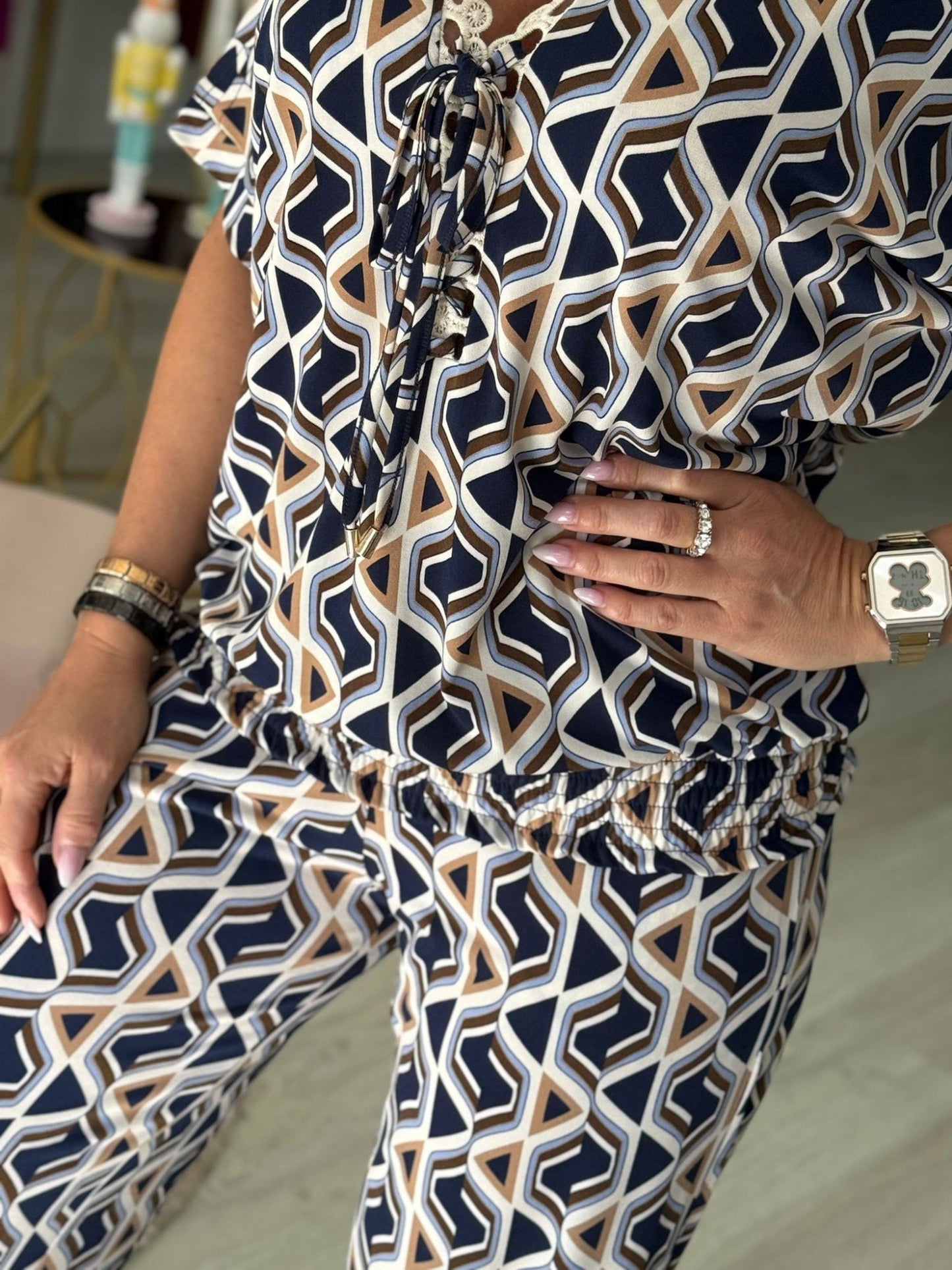 Túnica estampada
