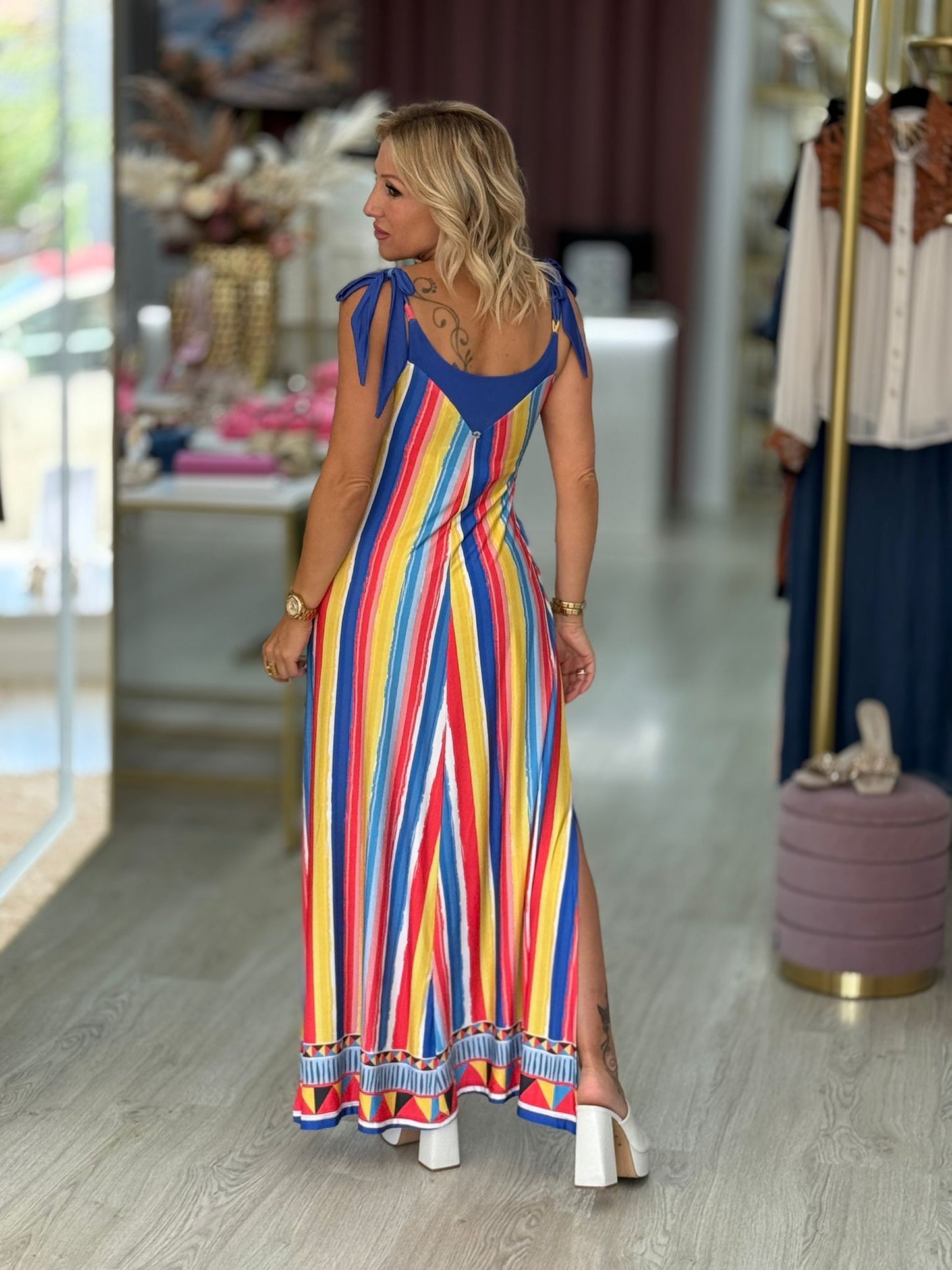 Vestido Riscas