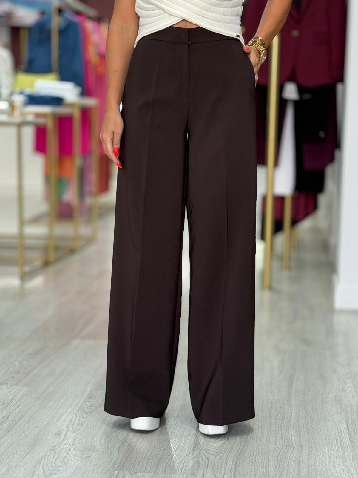 Calça clássica wide leg (+cores)