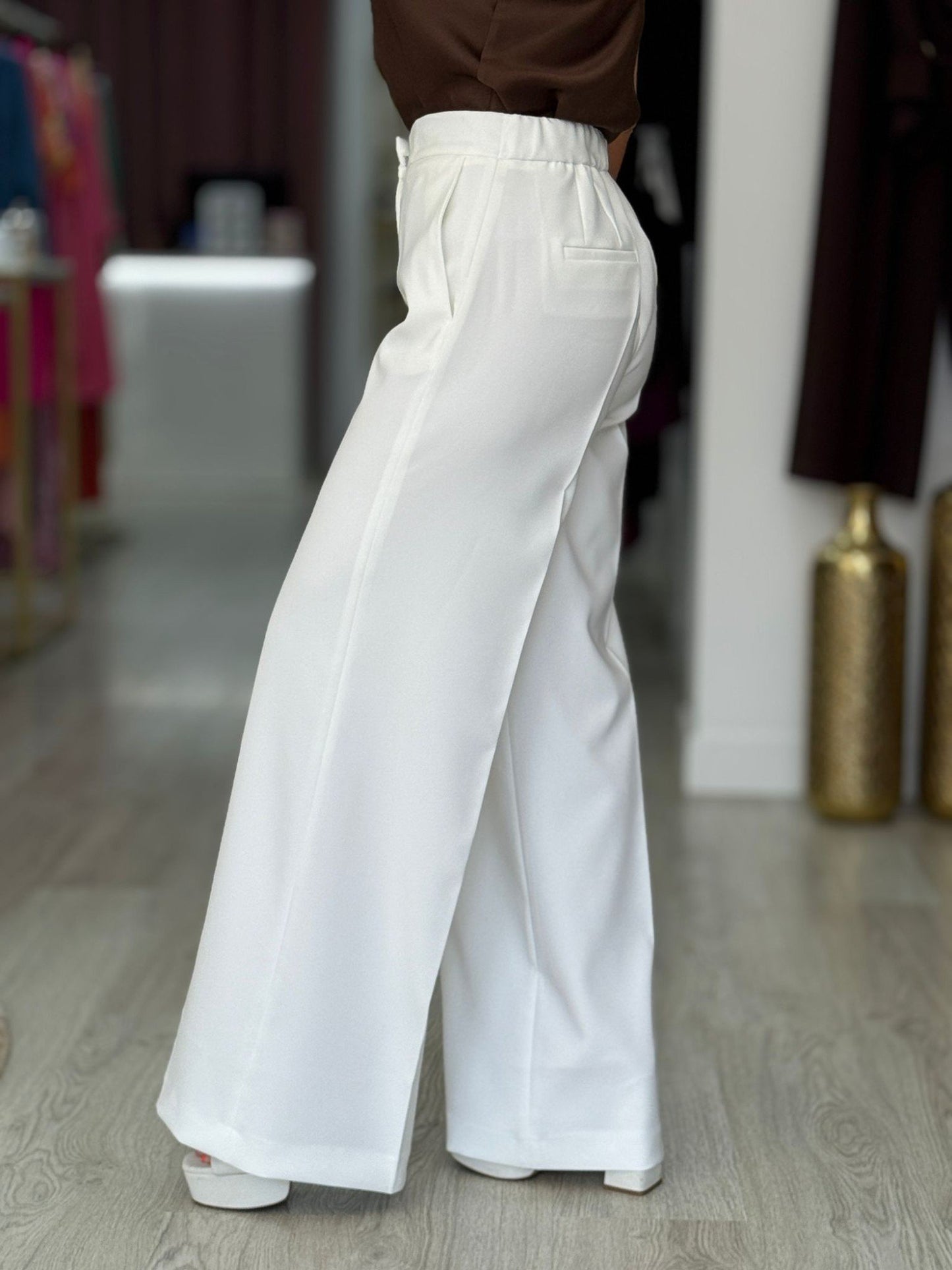 Calça clássica wide leg (+cores)