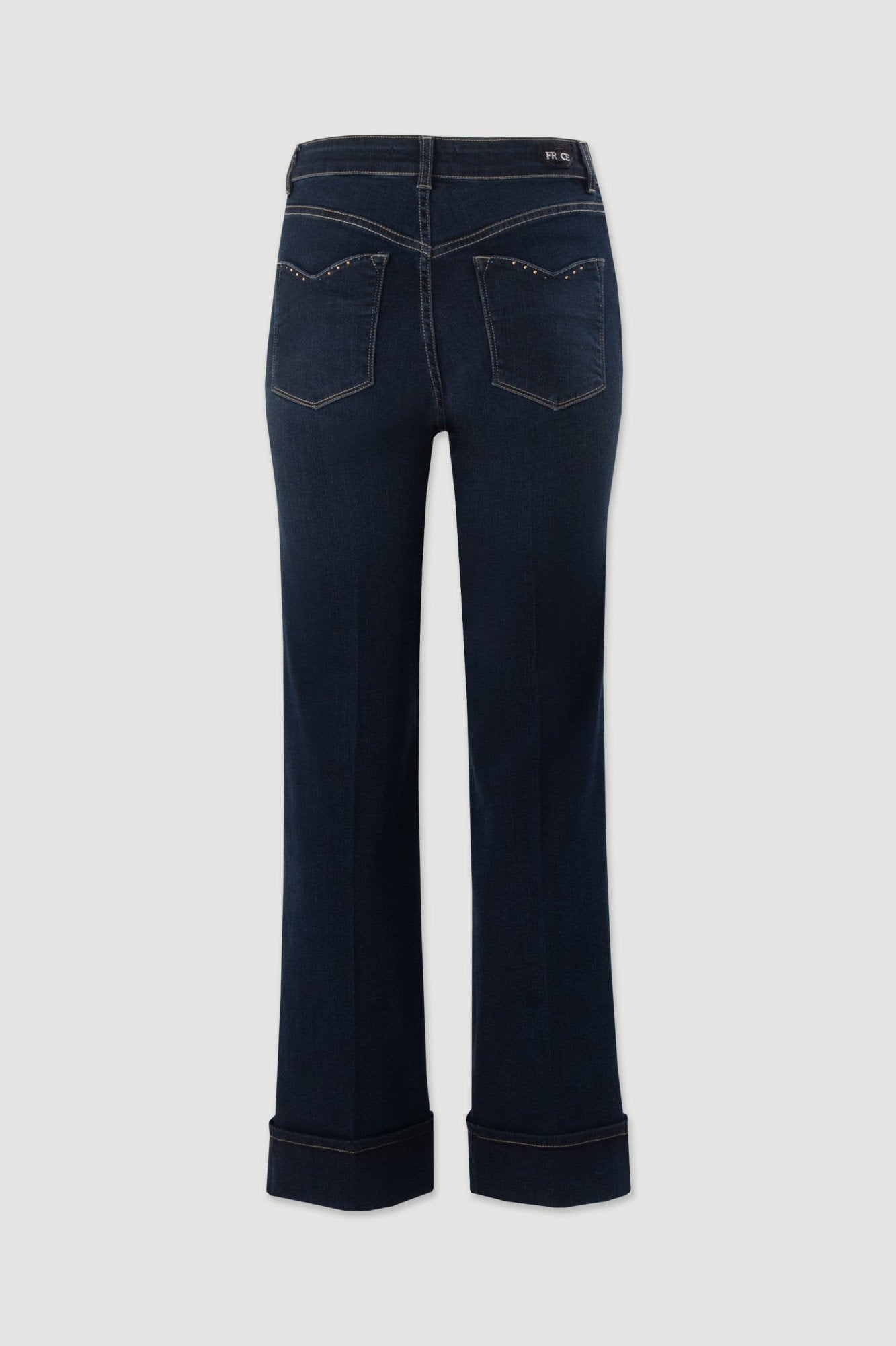 Jeans Straight Fit com Aplicações Brilhantes