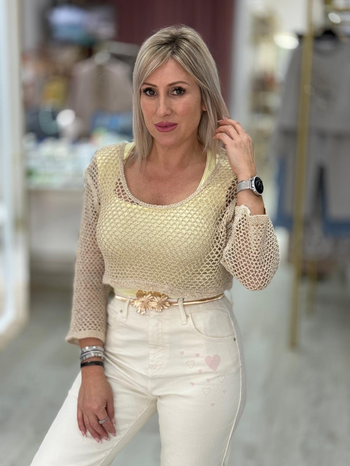 Camisola crochê