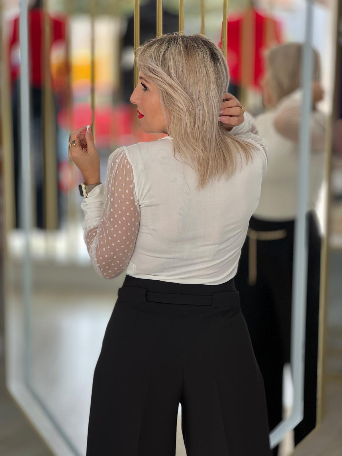 Camisola mangas em tule (+ cores)