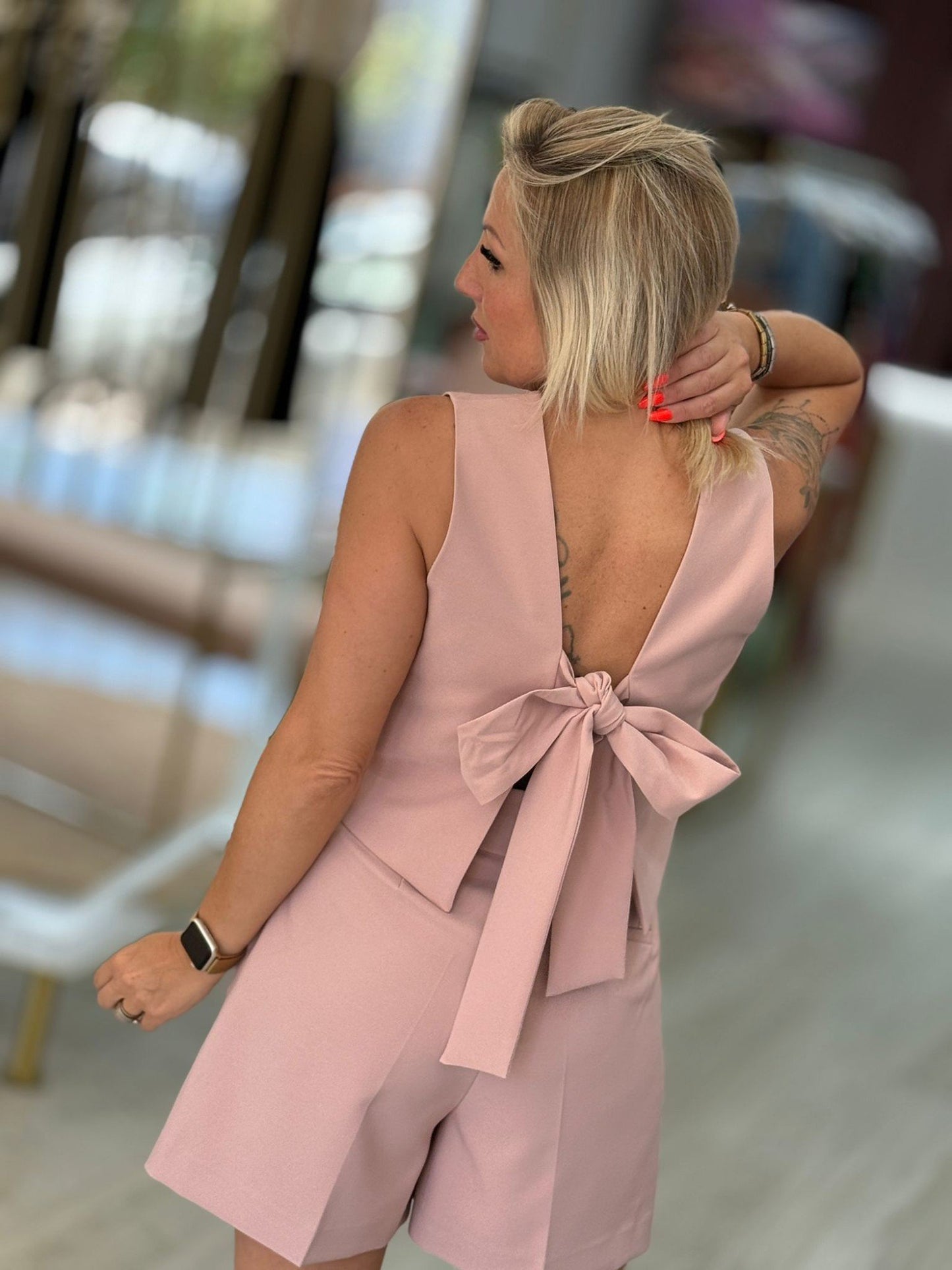 Top com fecho em laçada nas costas (+ cores)